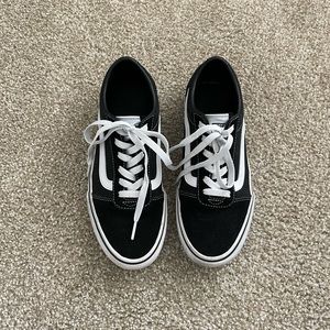 Black old skool vans